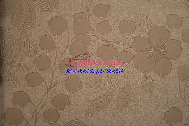 MAD13-21 wallpaper retro style ลายดอกไม้สีครีม