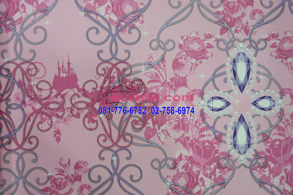 MWL12-43 วอลเปเปอร์ติดผนังห้องเด็กผู้หญิง Princess Disney