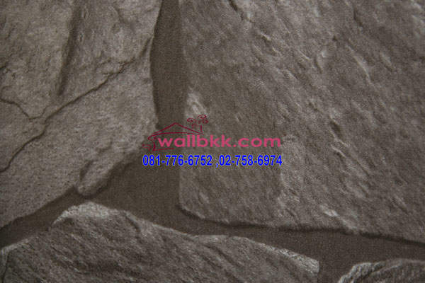 PPR98-007 วอลเปเปอร์ติดผนังลายก้อนหินเทา