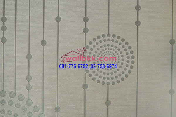 MSH45-037 wallpaperติดผนังเกาหลีลายจุด ลายวงกลม สีครีม